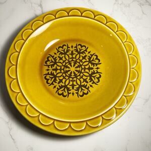 MCM Vintage Castilian Bowl Dark Golden Black Scroll